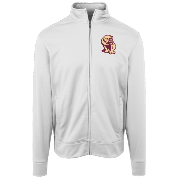 Canton Bulldogs Full Zip Fleece Jacket NFL Football Team Fan Apparel color White