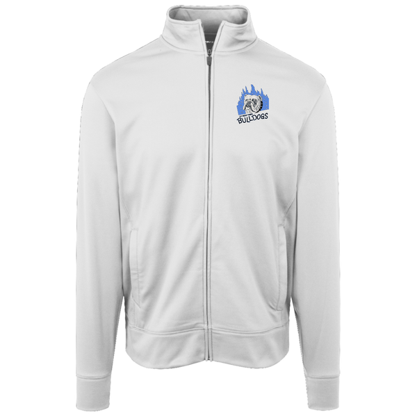 New York Bulldogs Full Zip Fleece Jacket NFL Football Team Fan Apparel color White
