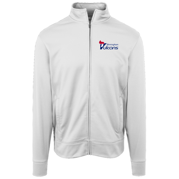 Birmingham Vulcans Full Zip Fleece Jacket NFL Football Team Fan Apparel color White
