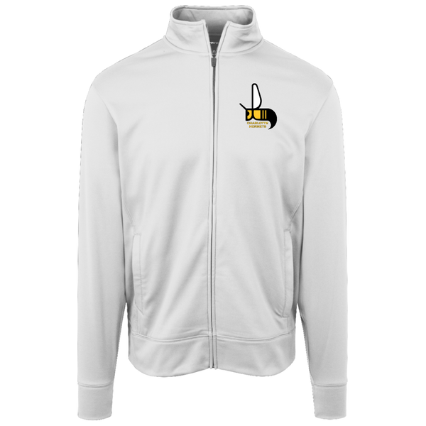 Charlotte Hornets Full Zip Fleece Jacket NFL Football Team Fan Apparel color White
