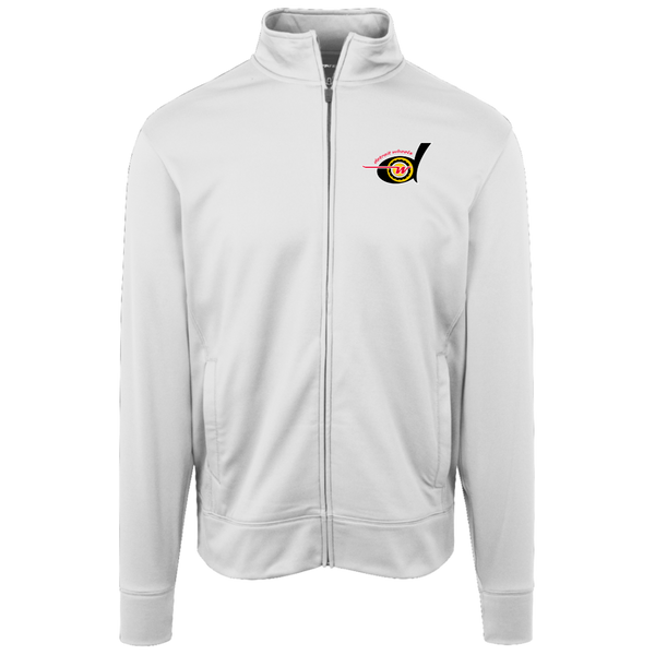 Detroit Wheels Full Zip Fleece Jacket WFL Football Team Fan Apparel color White