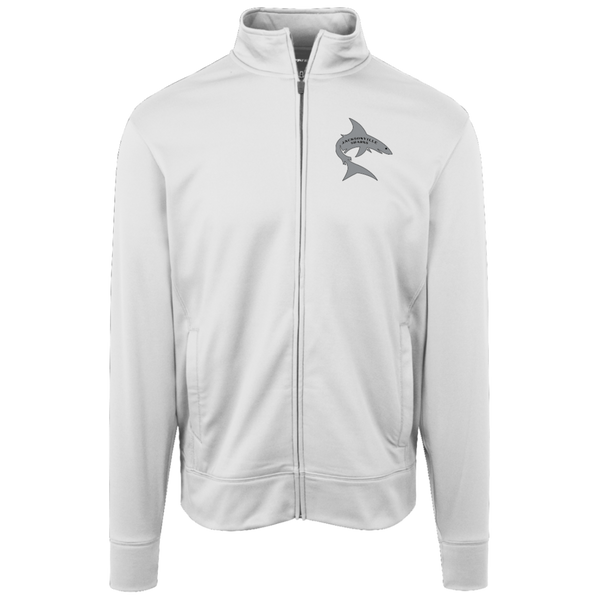 Jacksonville Sharks Full Zip Fleece Jacket WFL Football Team Fan Apparel color White