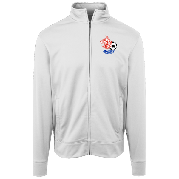 Connecticut Wildcats Full Zip Fleece Jacket ASL Soccer Team Fan Apparel color White