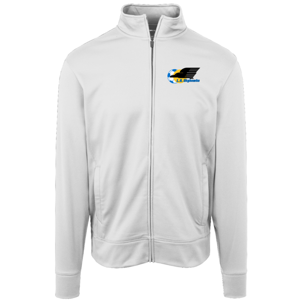 Los Angeles Skyhawks Fleece Full Zip Fleece Jacket ASL Soccer Team color White