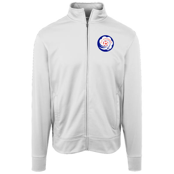 New England Oceaneers Full Zip Fleece Jacket ASL Soccer Team Fan Apparel Color White