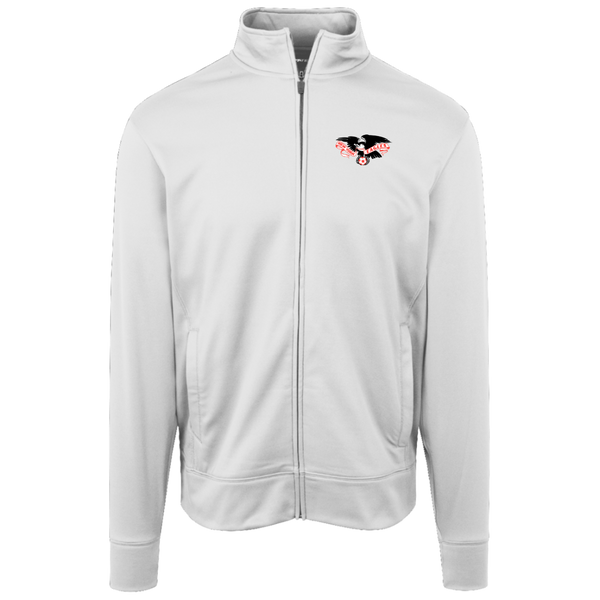 New York Eagles Full Zip Fleece Jacket ASL Soccer Team Fan Apparel color White