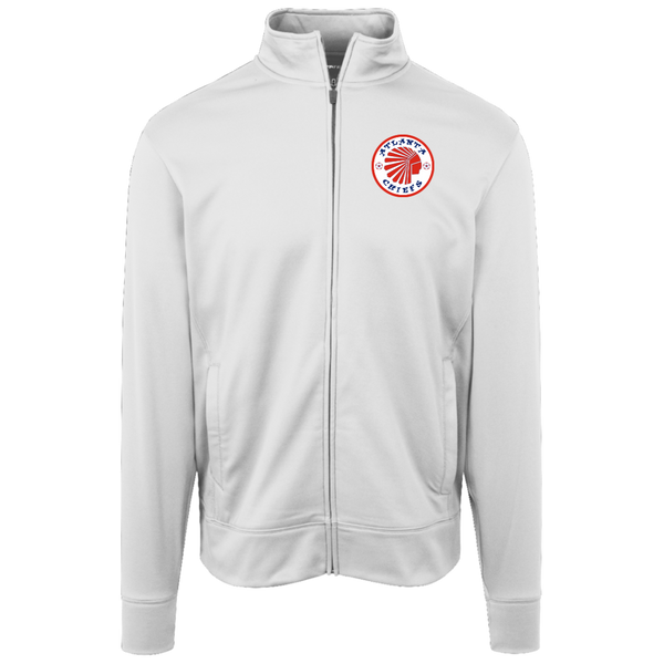Atlanta Chiefs Full Zip Fleece Jacket NASL Soccer Team Fan Apparel color White
