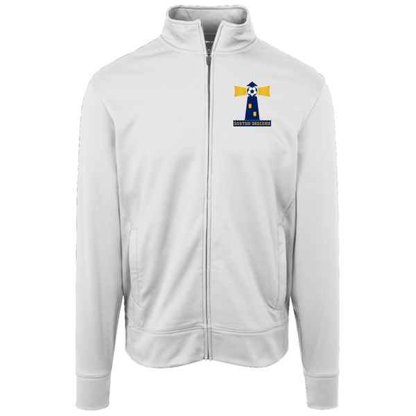 Boston Beacons Full Zip Fleece Jacket NASL Soccer Team Fan Apparel color White