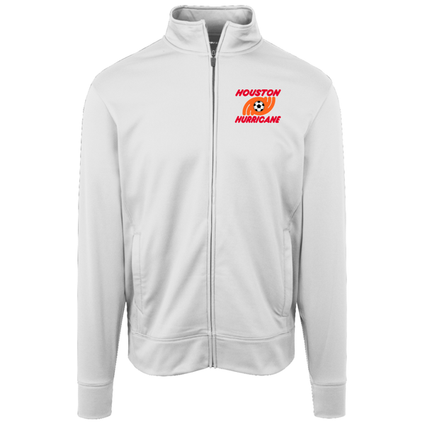 Houston Hurricane Full Zip Fleece Jacket NASL Soccer Team Fan Apparel color White