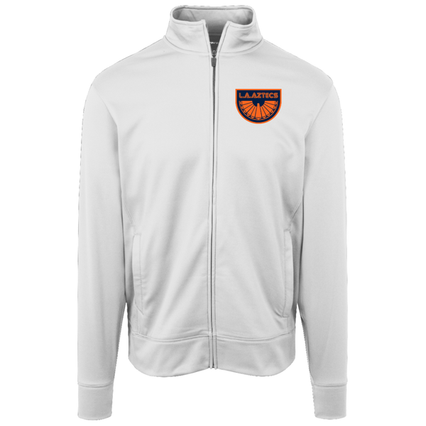 Los Angeles Aztecs Full Zip Fleece Jacket NASL Soccer Team Fan Apparel color White
