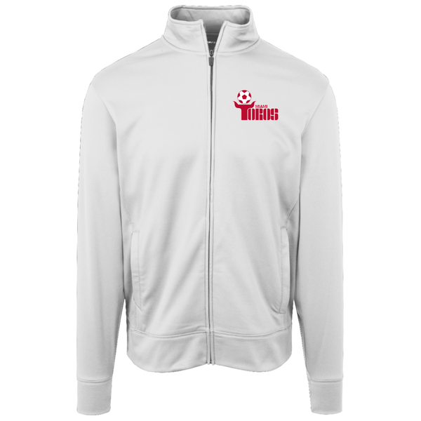 Miami Toros Full Zip Fleece Jacket NASL Soccer Team Fan Apparel color White