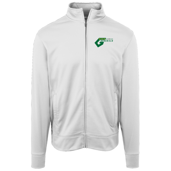 New York Generals Full Zip Fleece Jacket NASL Soccer Team Fan Apparel color White
