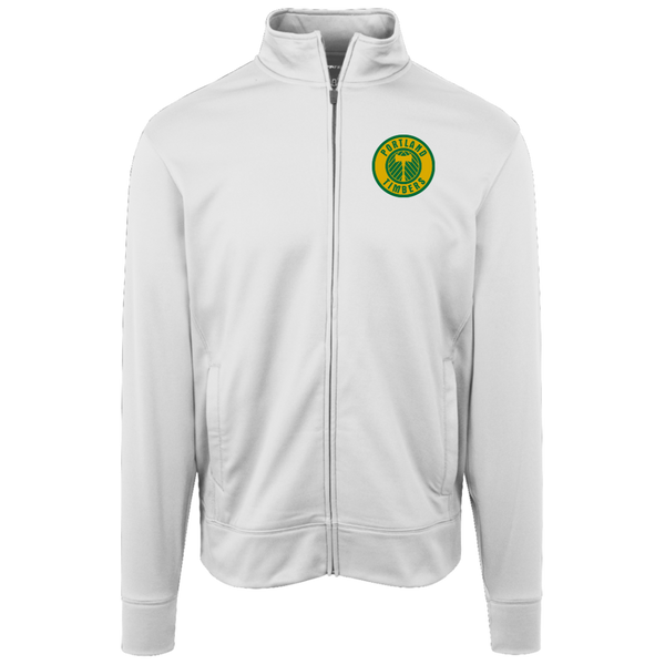 Portland Timbers Full Zip Fleece Jacket NASL Soccer Team Fan Apparel color White