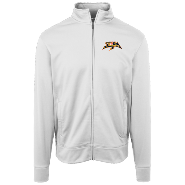 St. Louis Storm Full-Zip Fleece Jacket MISL Soccer Team Fan Apparel color White