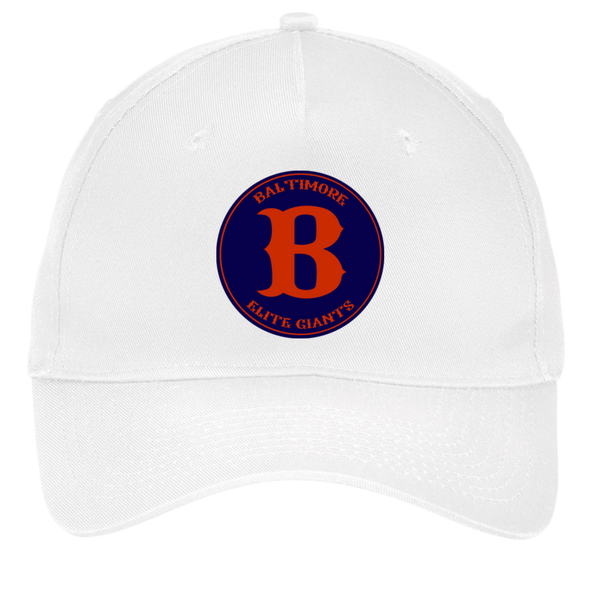 Baltimore Elite Giants Twill Cap Negro Leagues Baseball Team color White