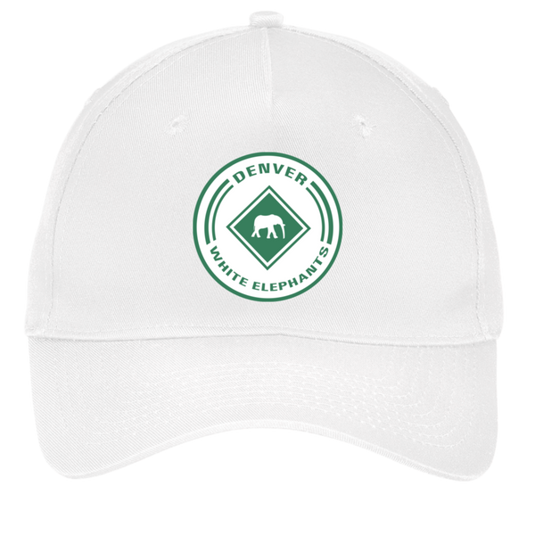 Denver White Elephants Twill Cap Negro Leagues Baseball Team color White