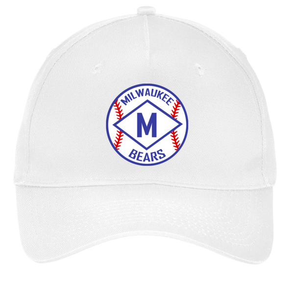 Milwaukee Bears Twill Cap Negro Leagues Baseball Team color White