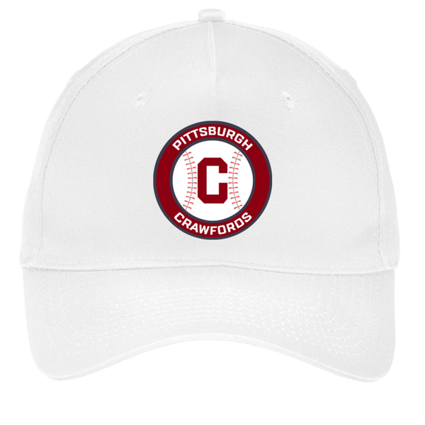 Pittsburgh Crawfords Twill Cap 5-Panel A1 | Negro Leagues Baseball Team color White