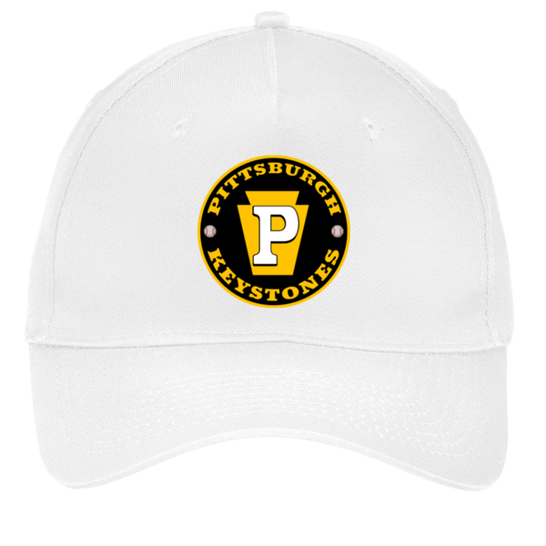 Pittsburgh Keystones Twill Cap Negro Leagues Baseball Team color White