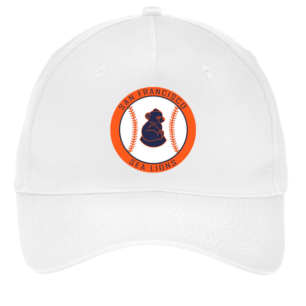 San Francisco Sea Lions Twill Cap 5-Panel | Negro Leagues Baseball Team color White