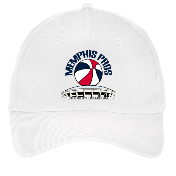 Memphis Pros Twill Cap ABA Basketball Team color White