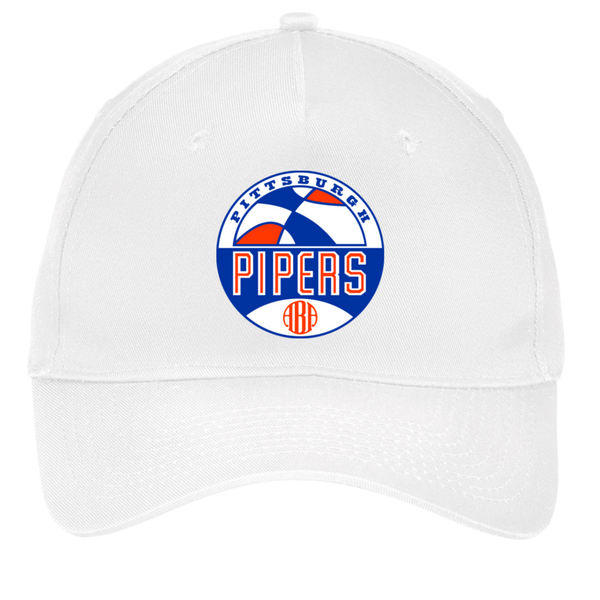 Pittsburgh Pipers Twill Cap ABA Basketball Team color White