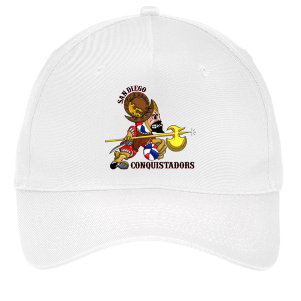 San Diego Conquistadors Twill Cap ABA Basketball Team color White