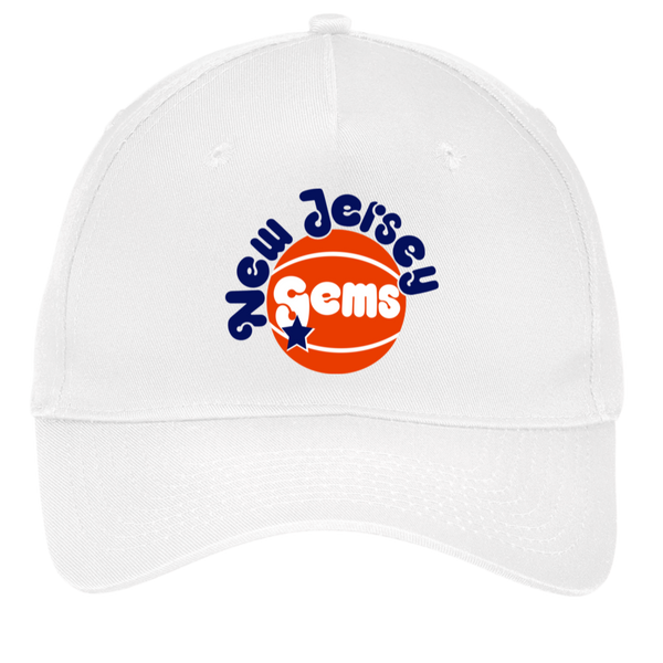 New Jersey Gems Twill Cap WBL Womens Basketball Team color White