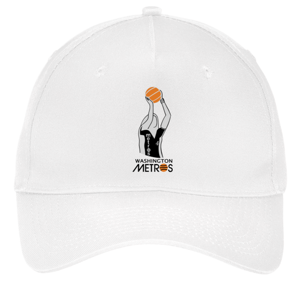 Washington Metros Twill Cap WBL Womens Basketball Team color White