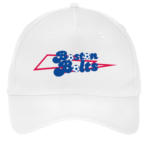 Boston Bolts Twill Cap ASL Soccer Team Fan Apparel color White