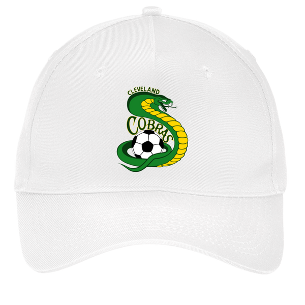 Cleveland Cobras Twill Cap ASL Soccer Team Fan Apparel color White