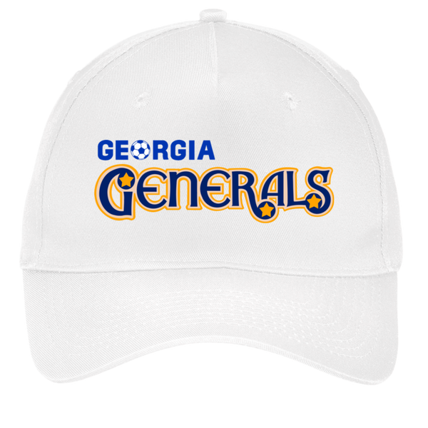 Georgia Generals Twill Cap ASL Soccer Team Fan Apparel color White