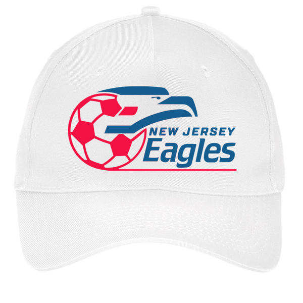 New Jersey Eagles Twill Cap ASL Soccer Team Fan Apparel color White