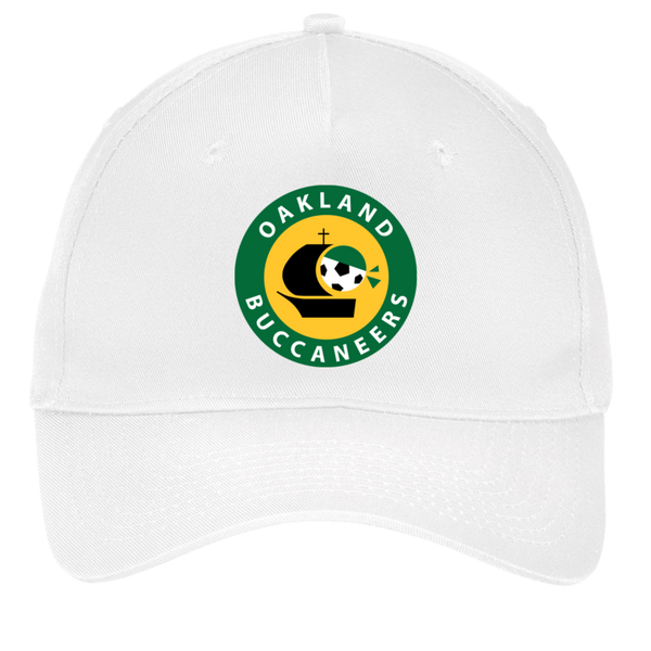 Oakland Buccaneers Twill Cap ASL Soccer Team Fan Apparel color White