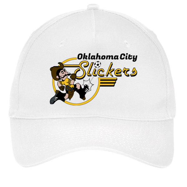 Oklahoma City Slickers Twill Cap ASL Soccer Team Fan Apparel color White
