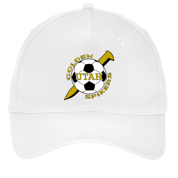 Utah Golden Spikers Twill Cap ASL Soccer Team Fan Apparel color White