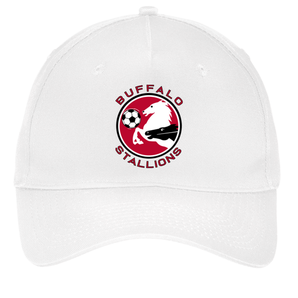 Buffalo Stallions Twill Cap MISL Soccer Team Fan Apparel color White
