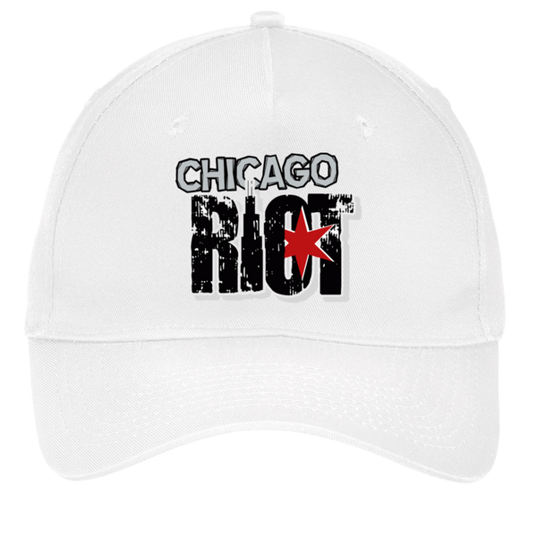 Chicago Riot Twill Cap MISL Soccer Team Fan Apparel color White