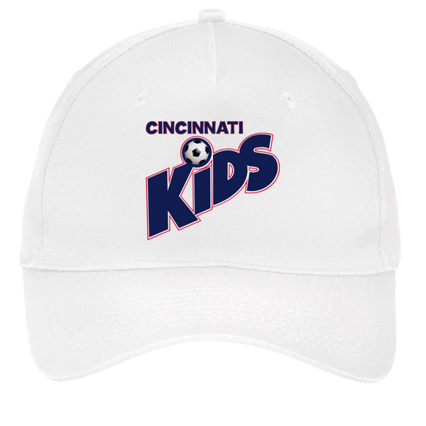 Cincinnati Kids Twill Cap MISL Soccer Team Fan Apparel color White
