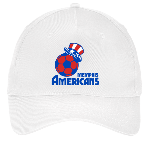 Memphis Americans Twill Cap MISL Soccer Team Fan Apparel color White