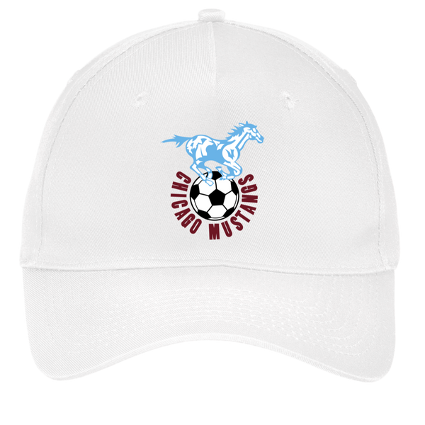 Chicago Mustangs Twill Cap NASL Soccer Team color White