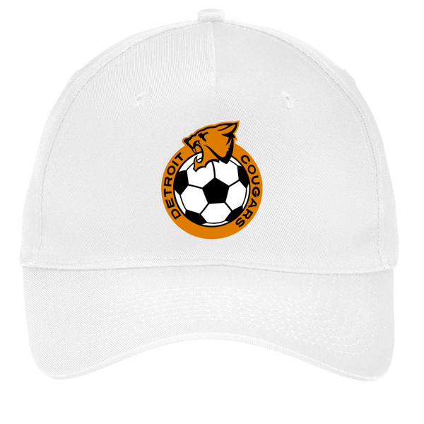 Detroit Cougars Twill Cap NASL Soccer Team color White