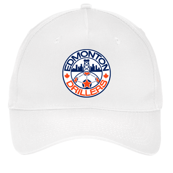 Edmonton Drillers Twill Cap NASL Soccer Team color White