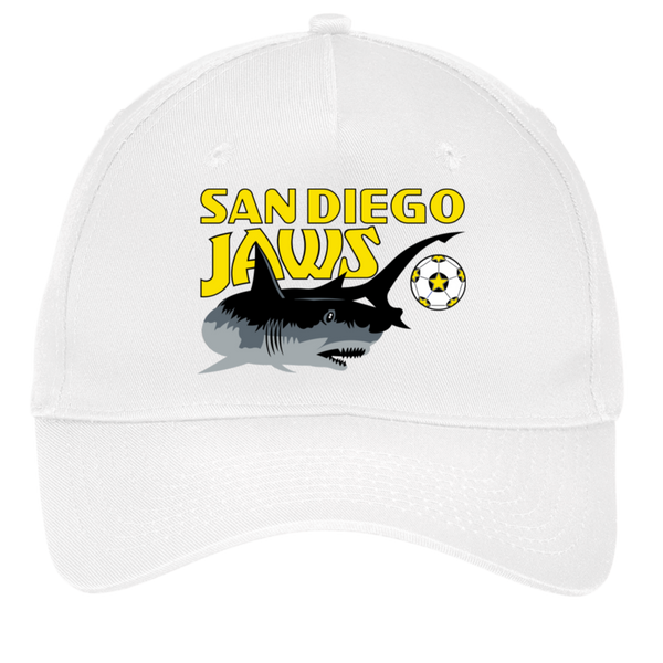 San Diego Jaws Twill Cap NASL Soccer Team color White