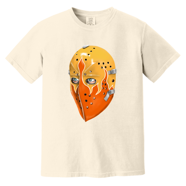 Bernie Parent Philadelphia Blazers WHA Goalie Mask T-shirt color Ivory