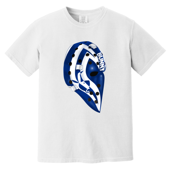 Toronto Maple Leafs NHL Michel Bunny Larocque Goalie Mask T-shirt color White