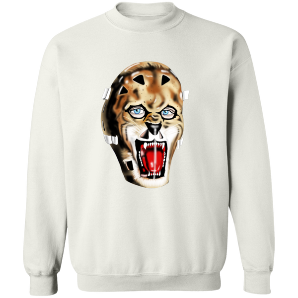 New York Rangers NHL Gilles Gratton Goalie Mask Sweatshirt Crewneck Pullover color White