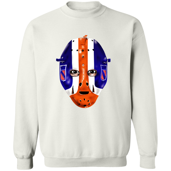 New York Rangers NHL John Davidson Goalie Mask Sweatshirt Crewneck Pullover color White