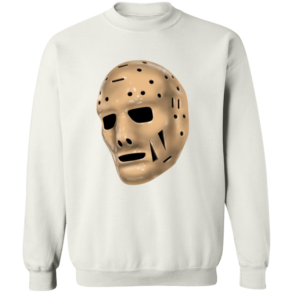 Toronto Maple Leafs NHL Johnny Bower Goalie Mask Sweatshirt Crewneck Pullover color White