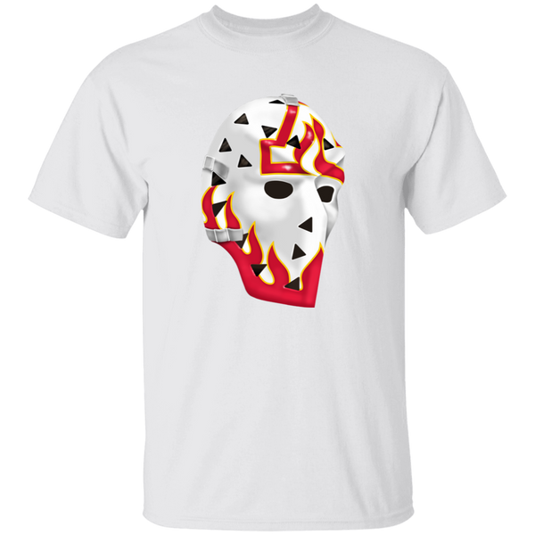 Atlanta Flames NHL Phil Myre Goalie Mask T-shirt color White